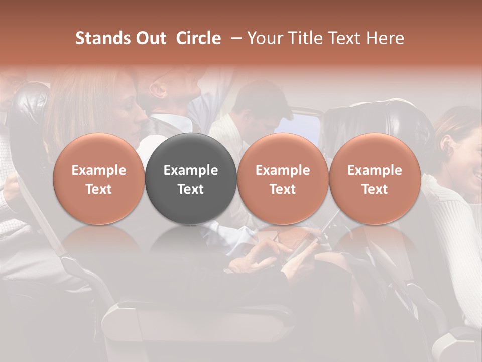 Woman Posters Businesspeople PowerPoint Template