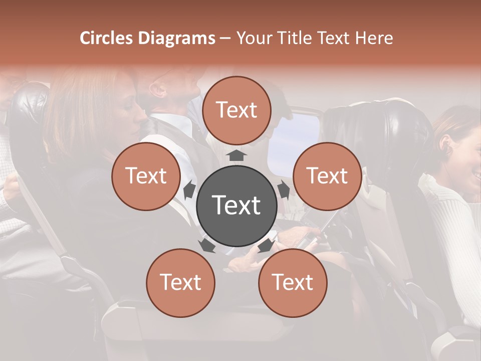 Woman Posters Businesspeople PowerPoint Template