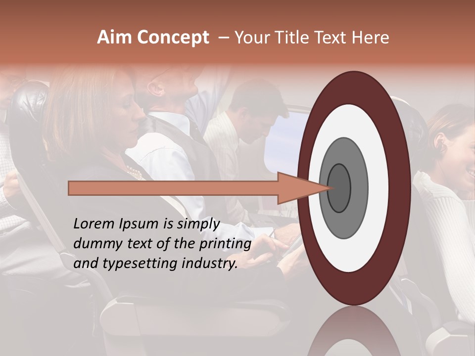 Woman Posters Businesspeople PowerPoint Template