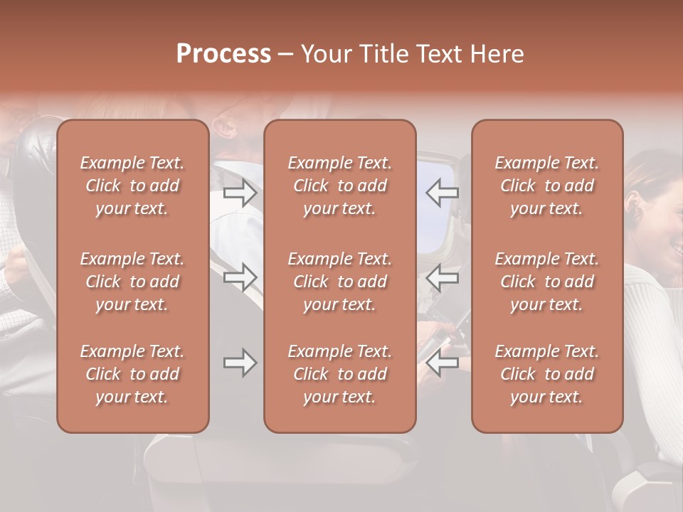 Woman Posters Businesspeople PowerPoint Template