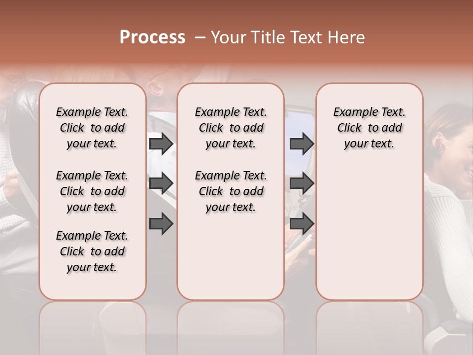 Woman Posters Businesspeople PowerPoint Template