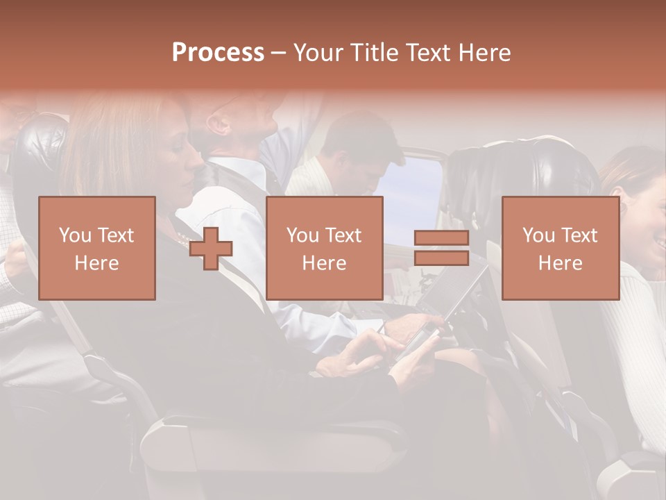 Woman Posters Businesspeople PowerPoint Template