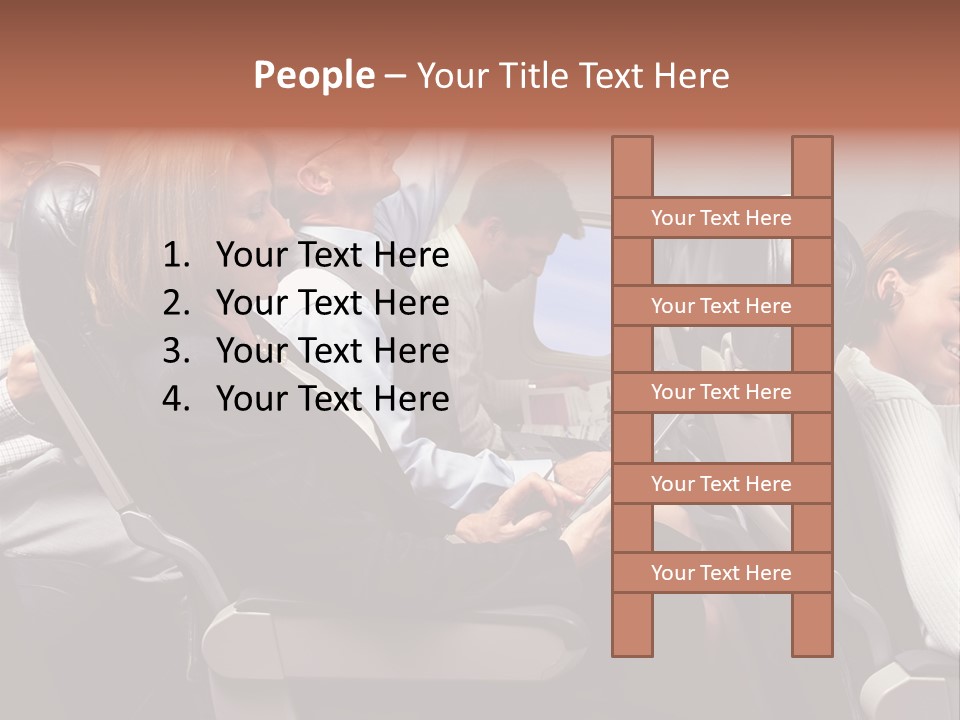 Woman Posters Businesspeople PowerPoint Template