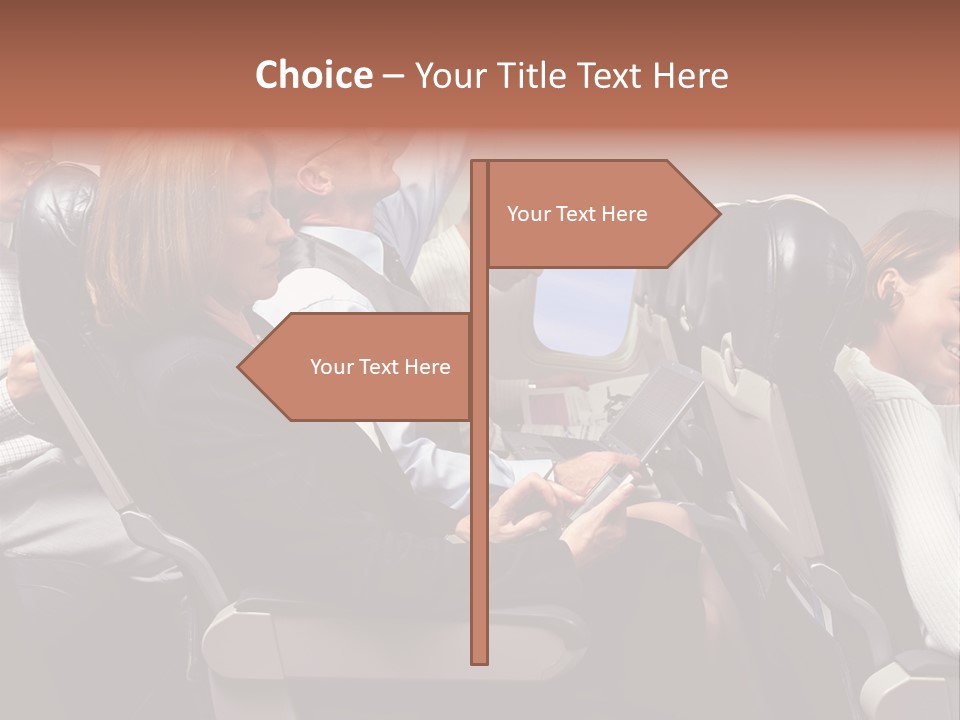 Woman Posters Businesspeople PowerPoint Template