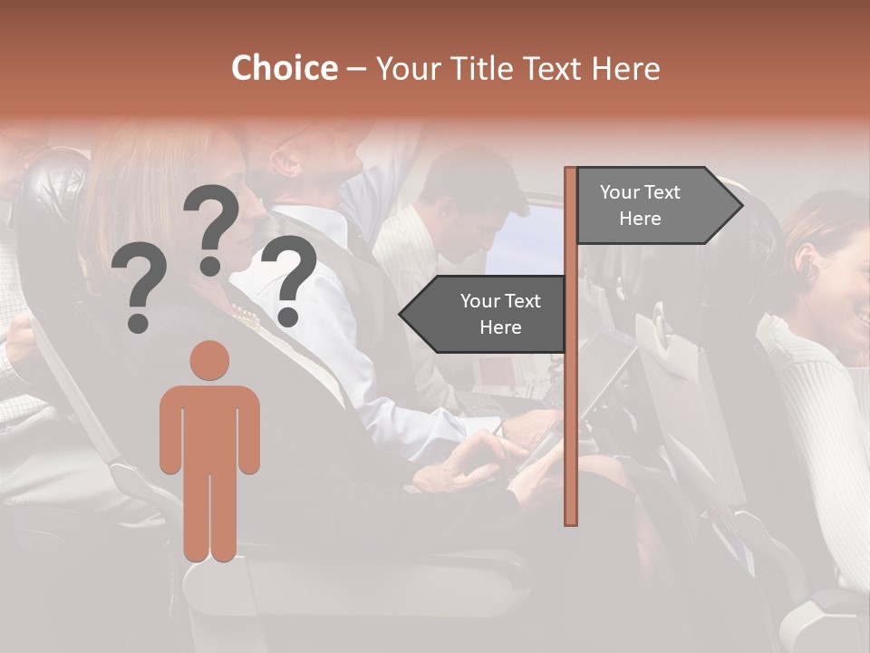 Woman Posters Businesspeople PowerPoint Template