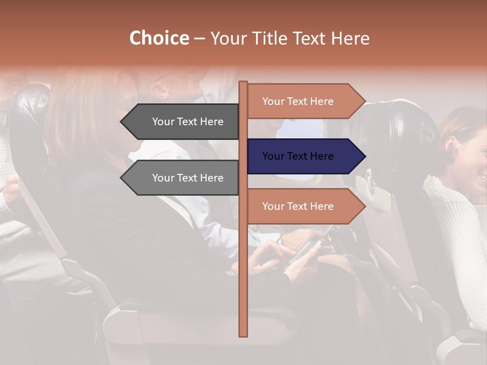 Woman Posters Businesspeople PowerPoint Template