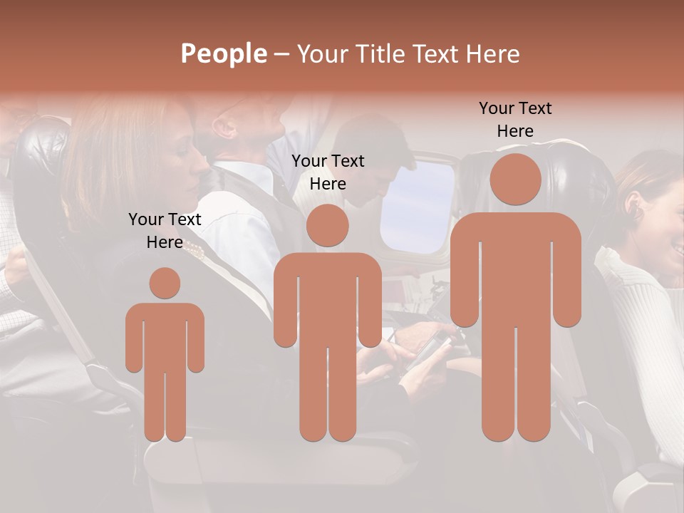 Woman Posters Businesspeople PowerPoint Template