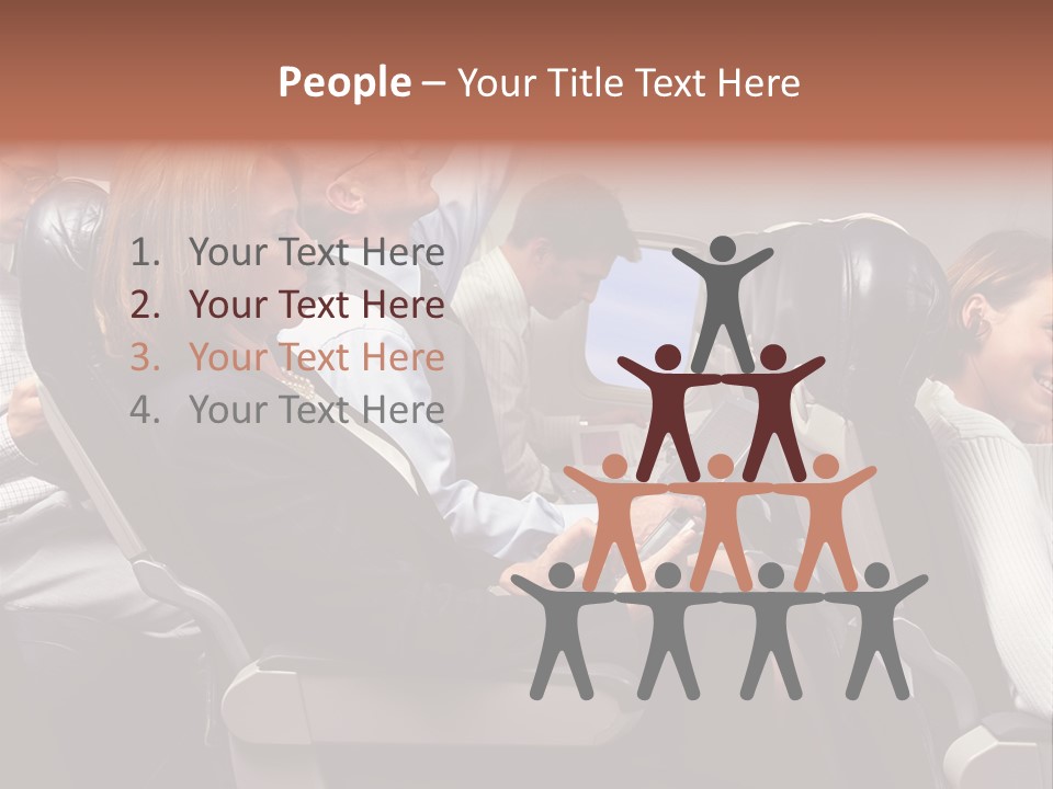 Woman Posters Businesspeople PowerPoint Template