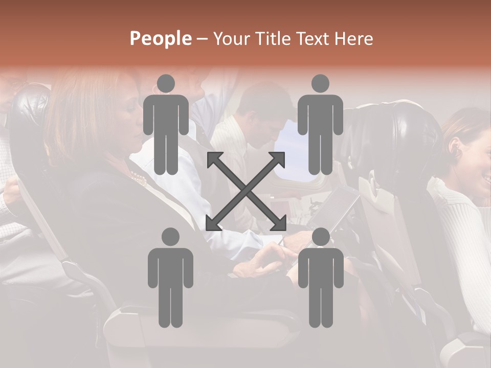 Woman Posters Businesspeople PowerPoint Template