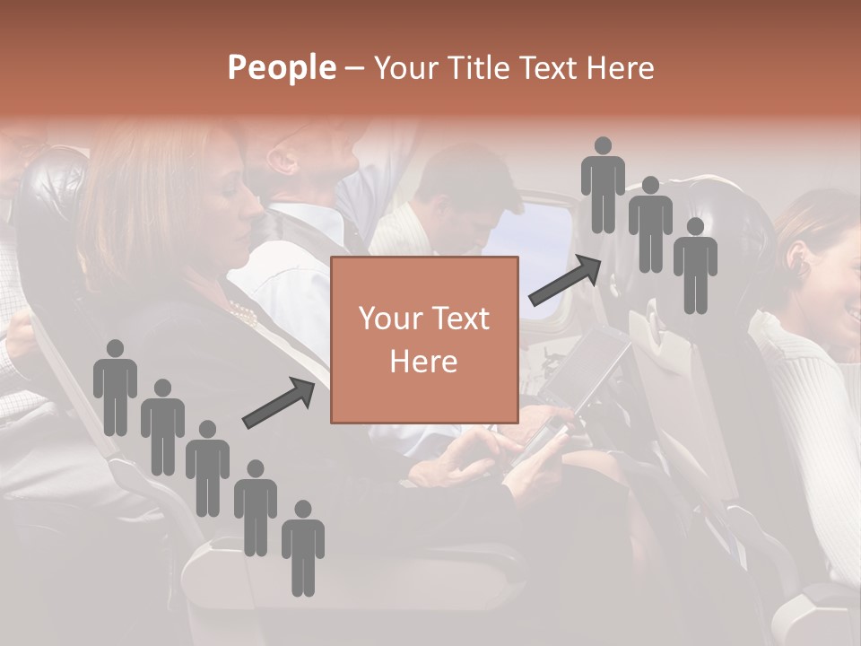 Woman Posters Businesspeople PowerPoint Template