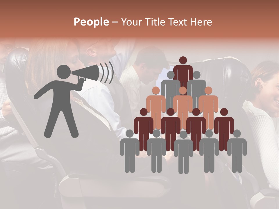 Woman Posters Businesspeople PowerPoint Template