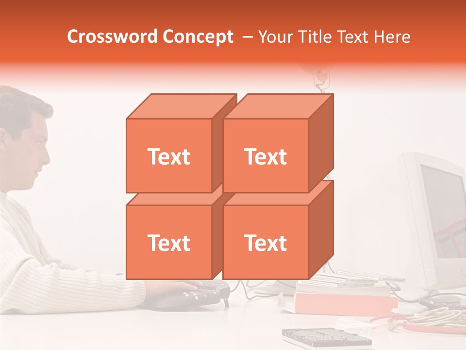 Midman Mid Sitting PowerPoint Template