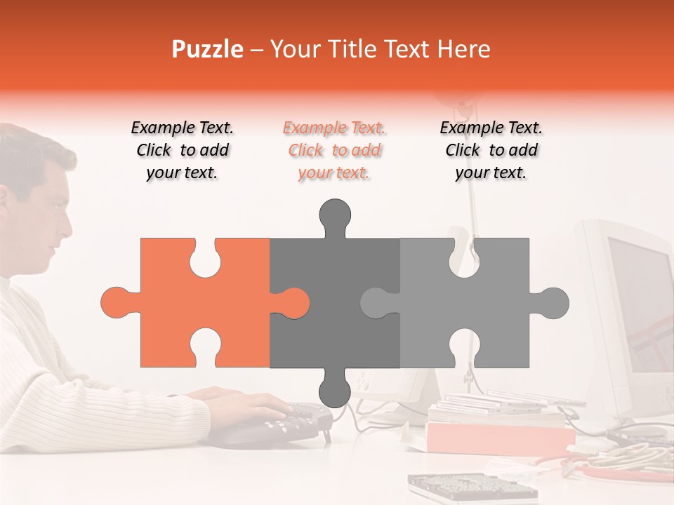 Midman Mid Sitting PowerPoint Template