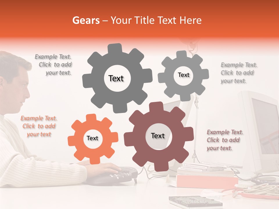 Midman Mid Sitting PowerPoint Template