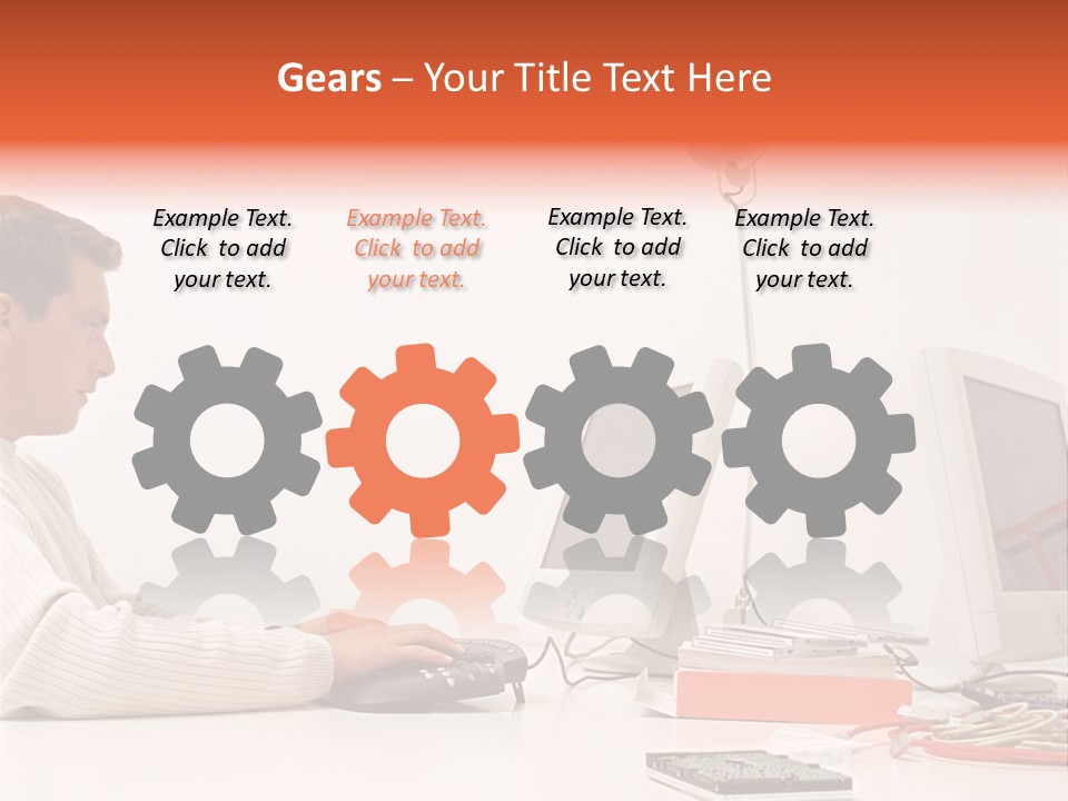 Midman Mid Sitting PowerPoint Template