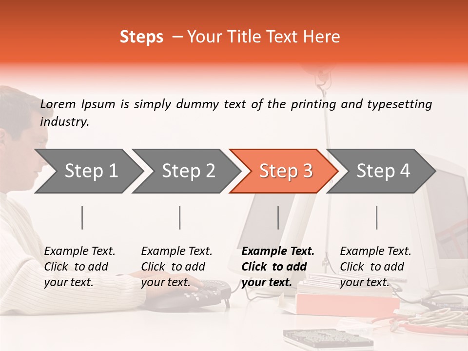 Midman Mid Sitting PowerPoint Template