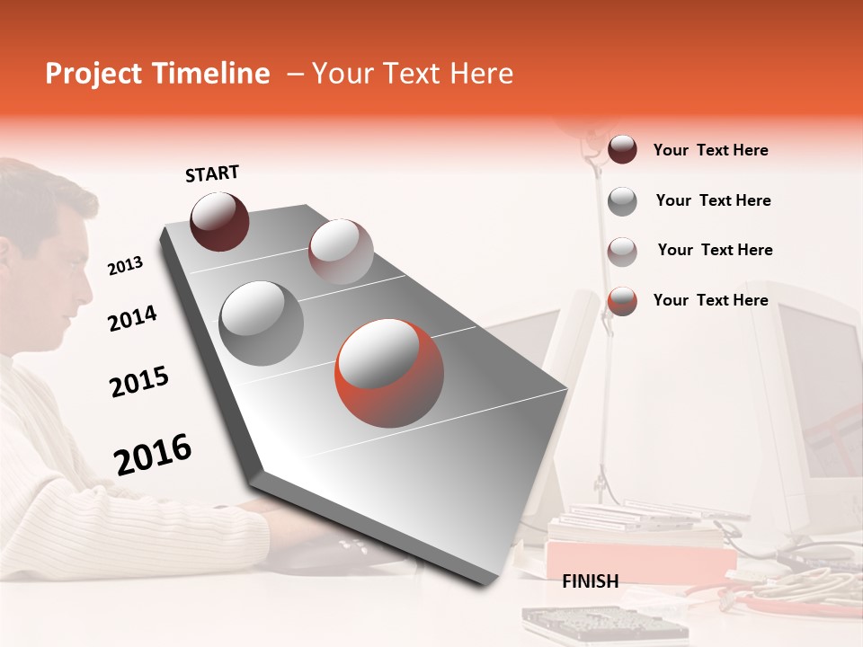 Midman Mid Sitting PowerPoint Template