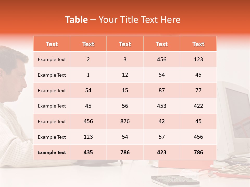 Midman Mid Sitting PowerPoint Template