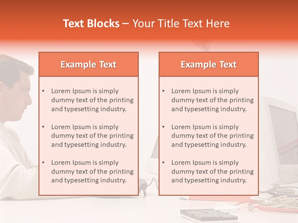 Midman Mid Sitting PowerPoint Template