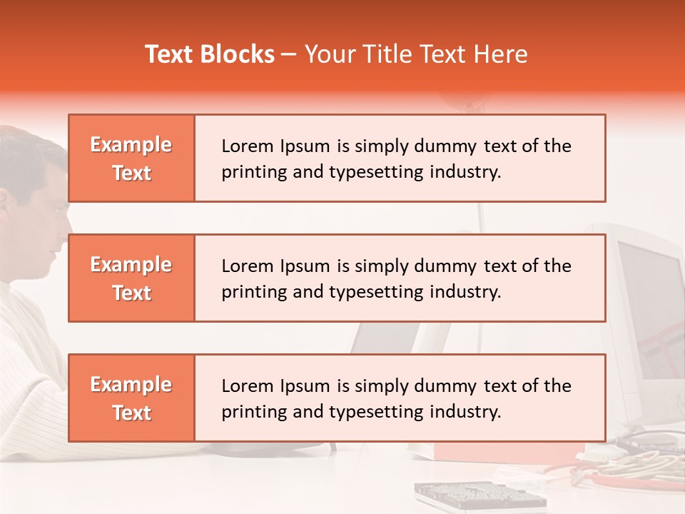 Midman Mid Sitting PowerPoint Template