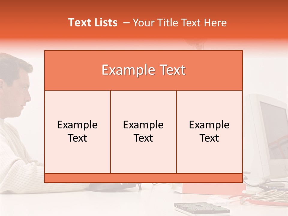 Midman Mid Sitting PowerPoint Template