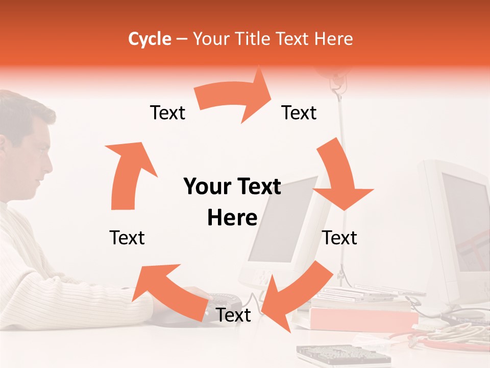 Midman Mid Sitting PowerPoint Template