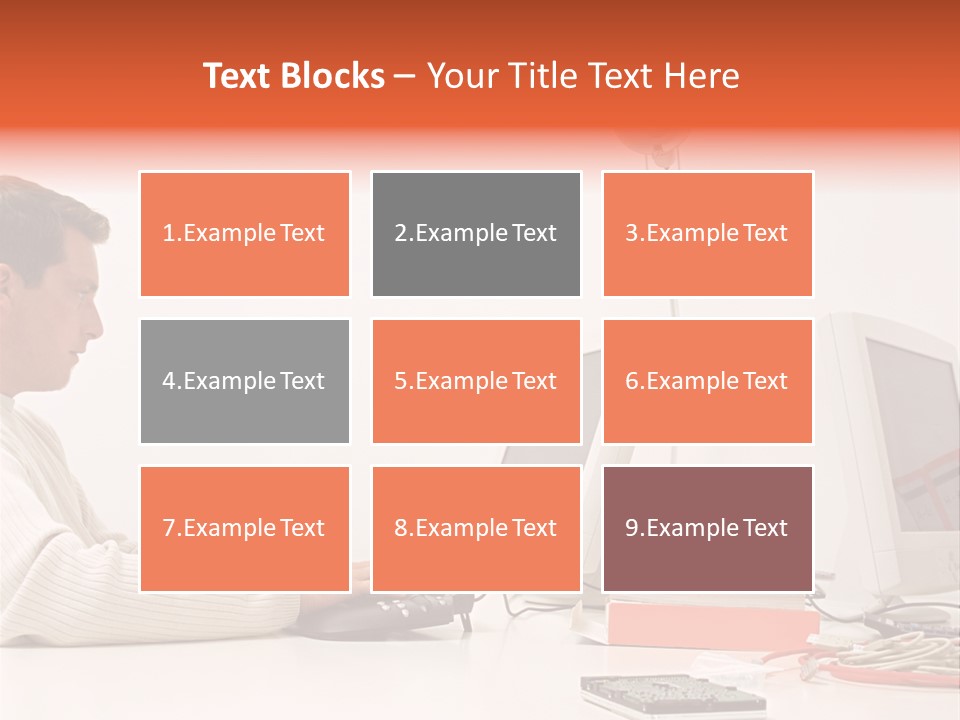 Midman Mid Sitting PowerPoint Template