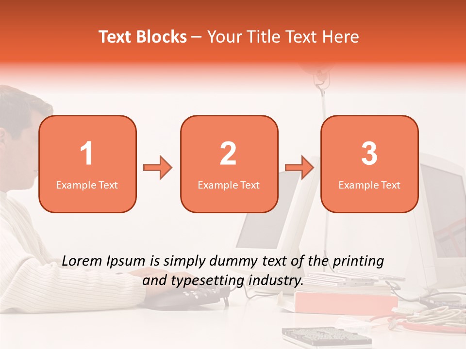 Midman Mid Sitting PowerPoint Template