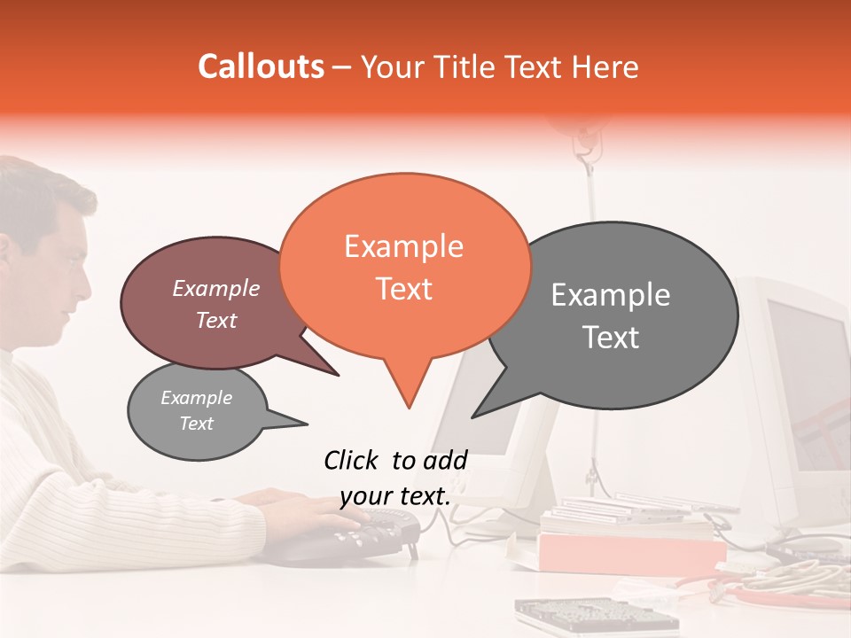 Midman Mid Sitting PowerPoint Template