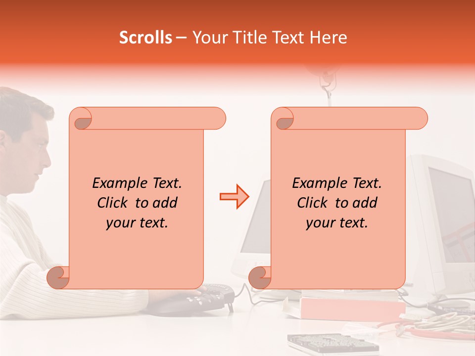 Midman Mid Sitting PowerPoint Template
