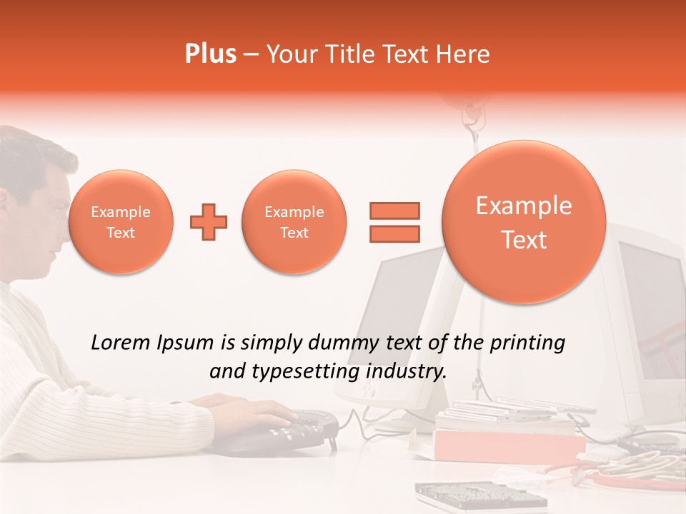 Midman Mid Sitting PowerPoint Template