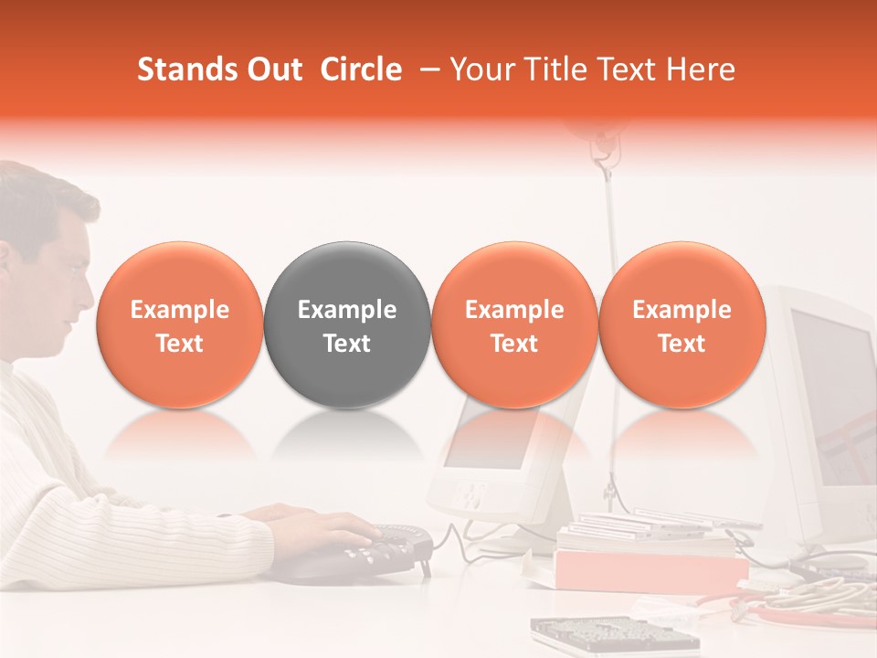 Midman Mid Sitting PowerPoint Template