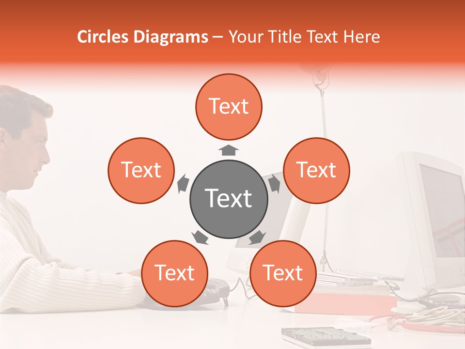 Midman Mid Sitting PowerPoint Template