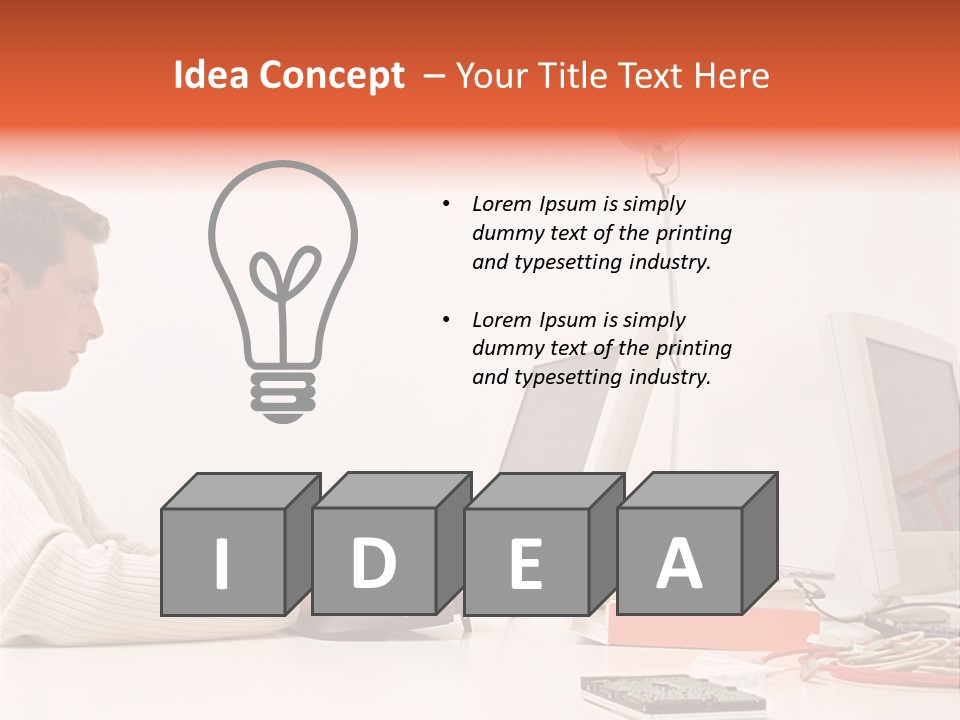 Midman Mid Sitting PowerPoint Template