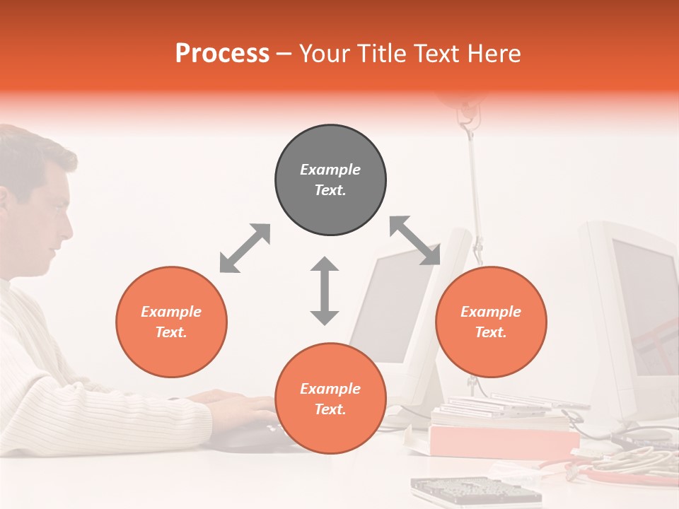 Midman Mid Sitting PowerPoint Template
