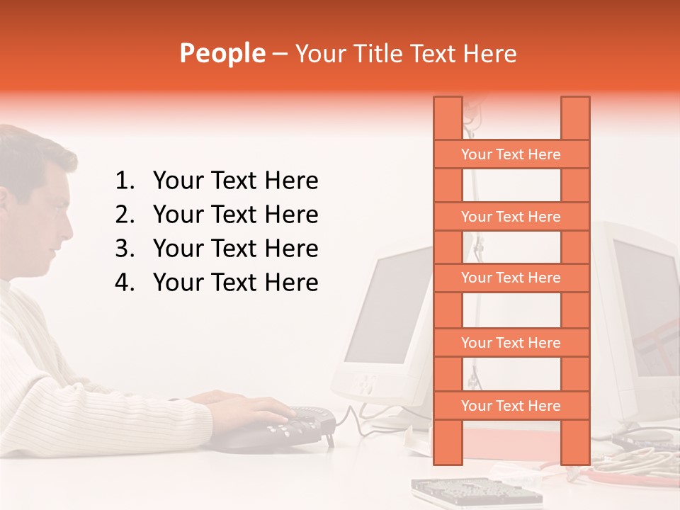 Midman Mid Sitting PowerPoint Template