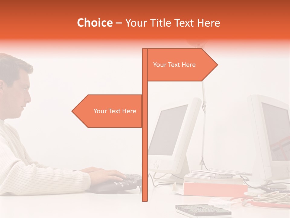Midman Mid Sitting PowerPoint Template
