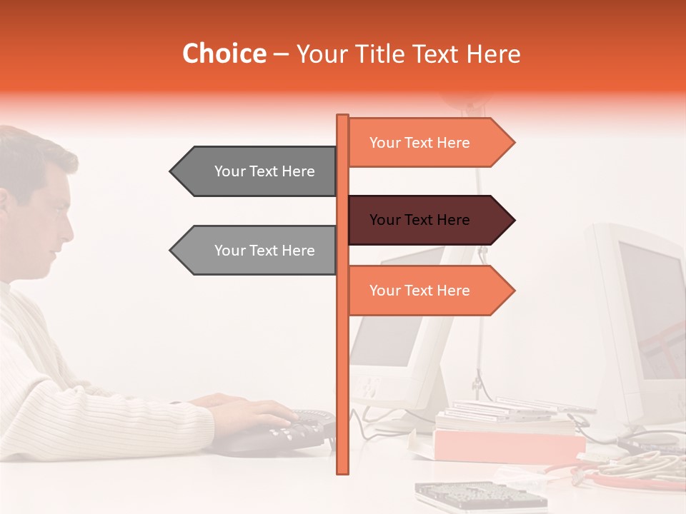 Midman Mid Sitting PowerPoint Template