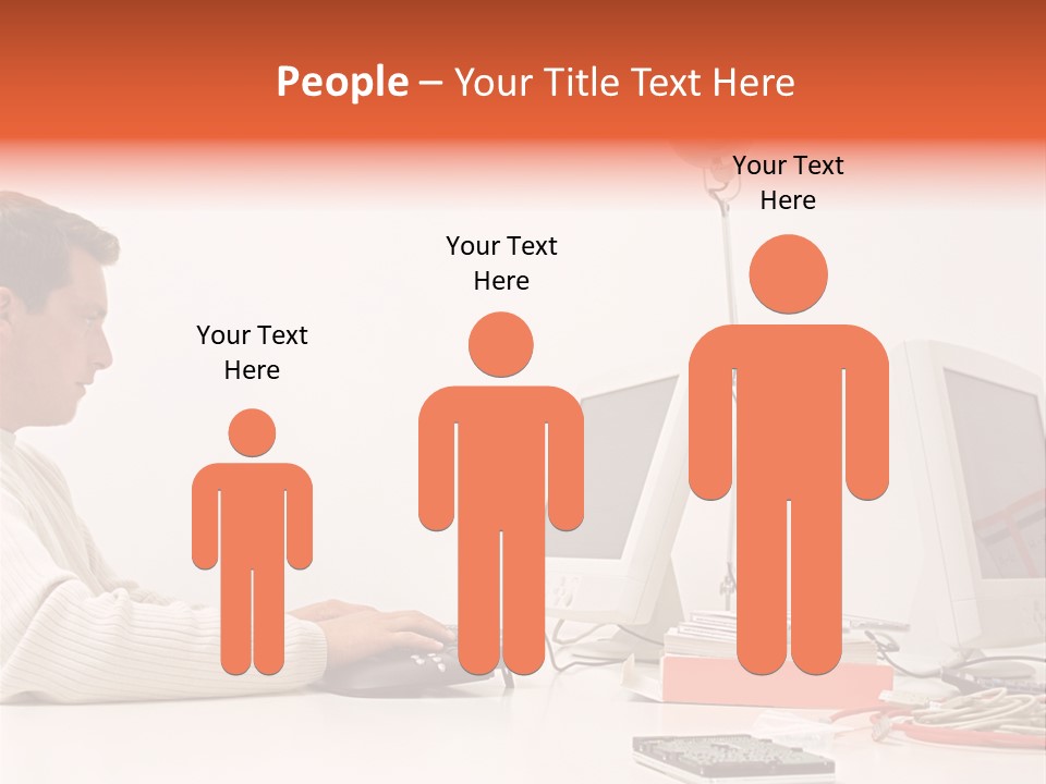 Midman Mid Sitting PowerPoint Template