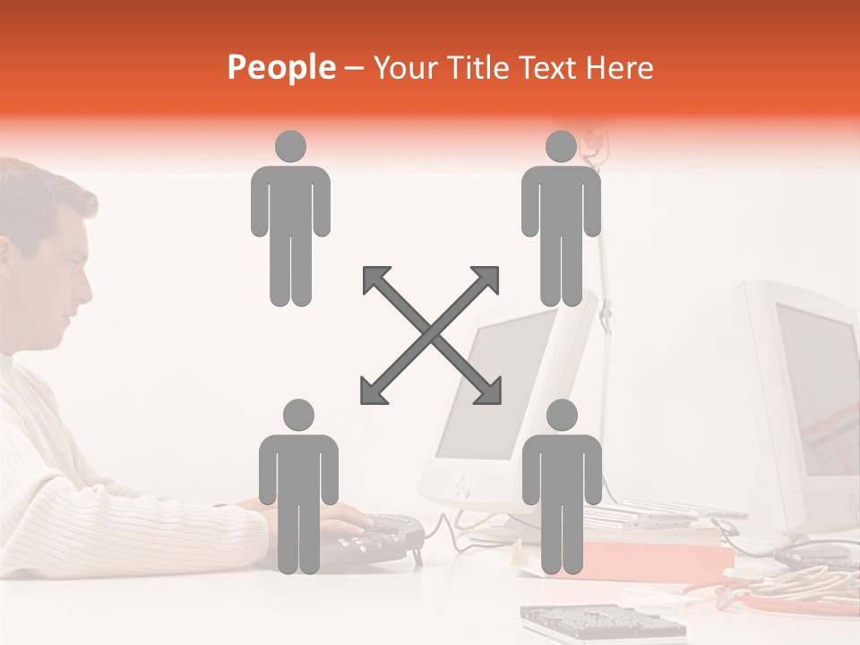 Midman Mid Sitting PowerPoint Template