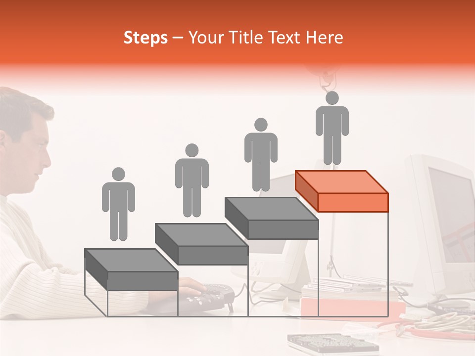 Midman Mid Sitting PowerPoint Template