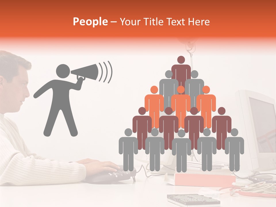 Midman Mid Sitting PowerPoint Template