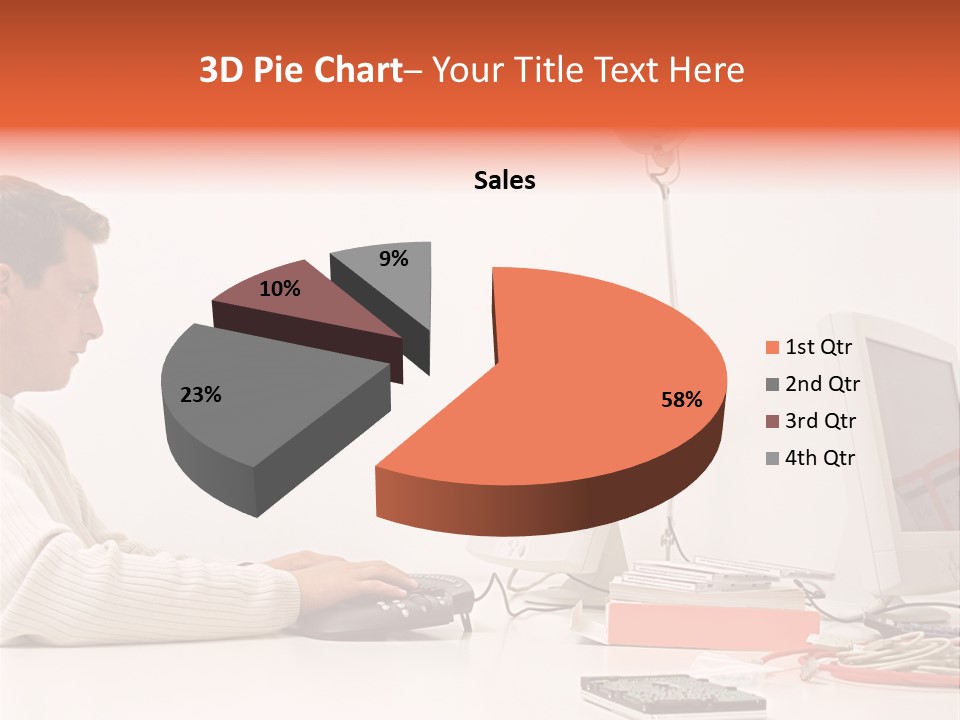 Midman Mid Sitting PowerPoint Template