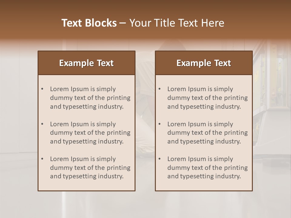 Posters Stockphotos Working PowerPoint Template