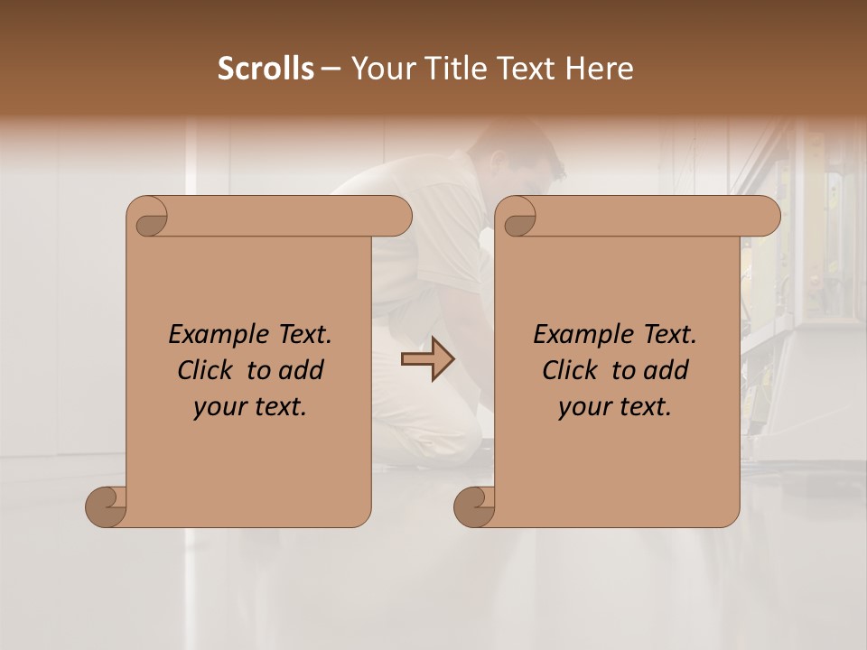 Posters Stockphotos Working PowerPoint Template