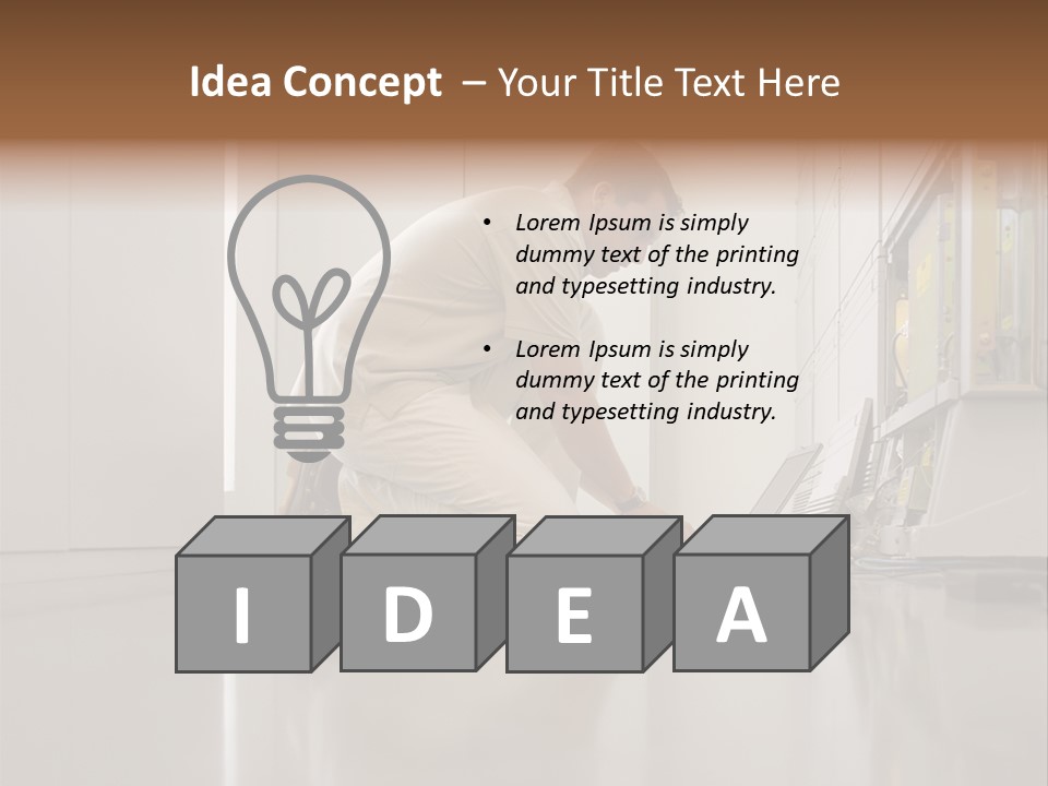 Posters Stockphotos Working PowerPoint Template