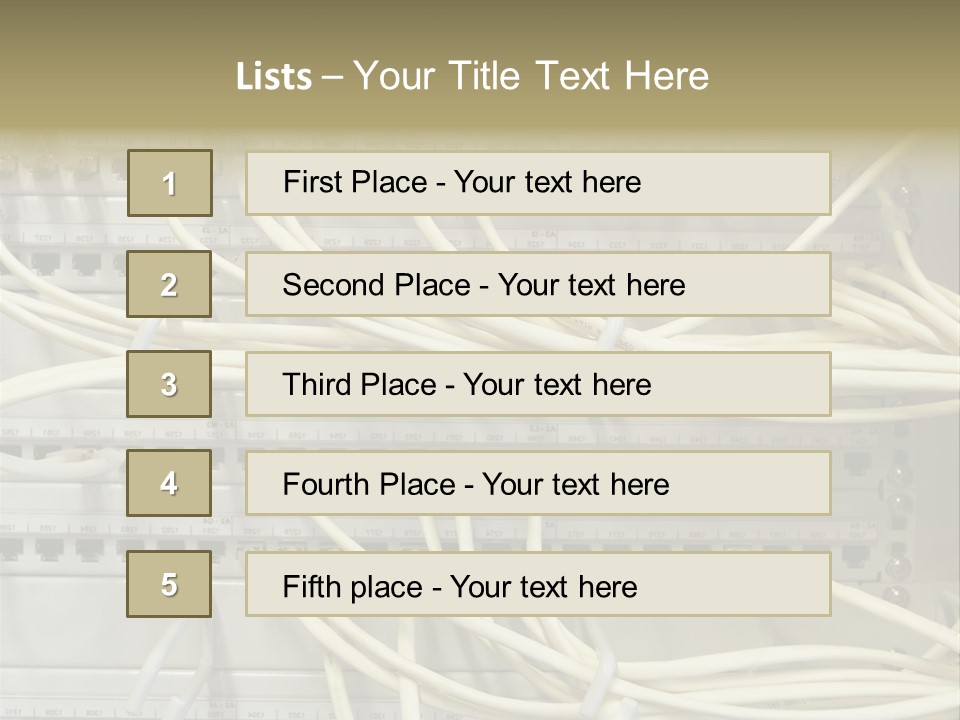 Networkcable Poster Server PowerPoint Template