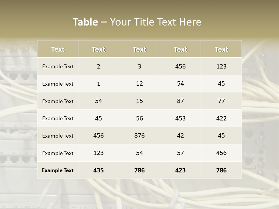 Networkcable Poster Server PowerPoint Template