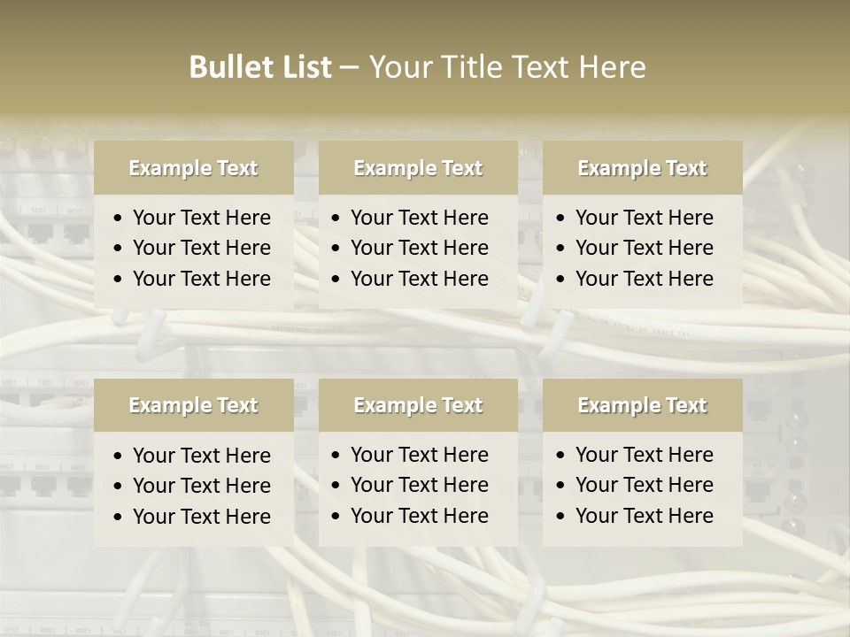 Networkcable Poster Server PowerPoint Template