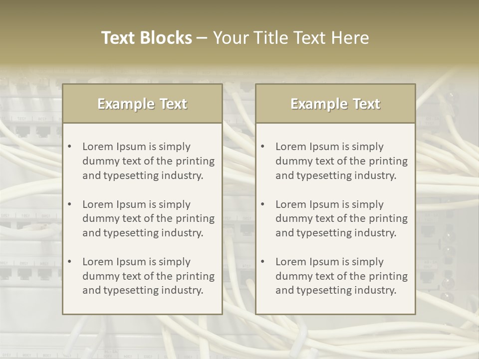 Networkcable Poster Server PowerPoint Template